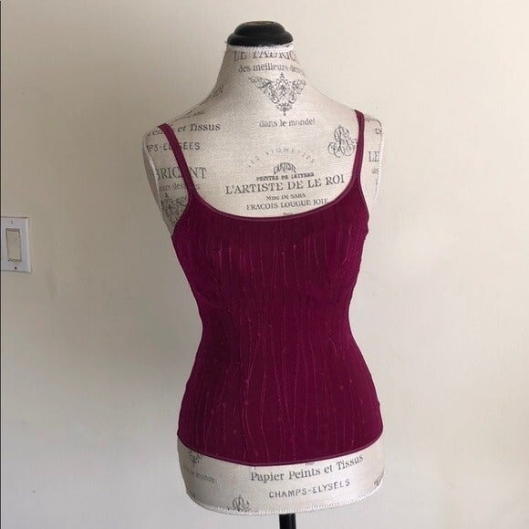 Bordeaux Top with sewn in bra - Picture 3 of 9